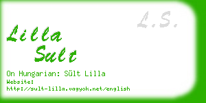 lilla sult business card